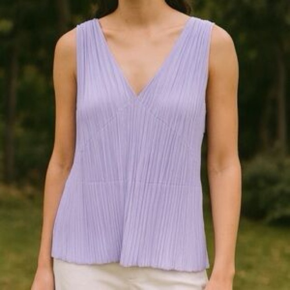 Vince lavender crushed tank top M